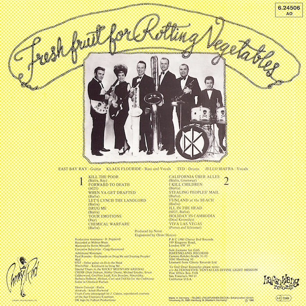 Dead Kennedys - Fresh Fruit For Rotting Vegetables - LP