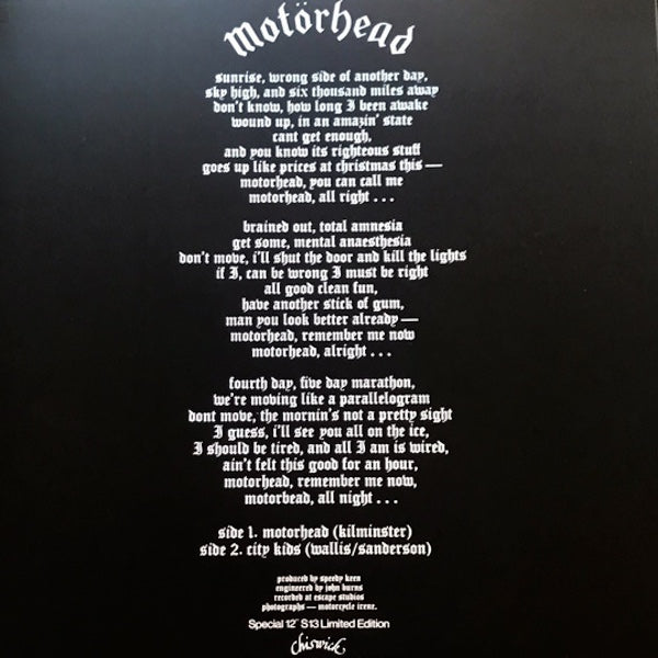 Motorhead - Motorhead - 12"