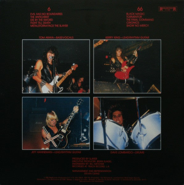 SLAYER LP Show No Mercy