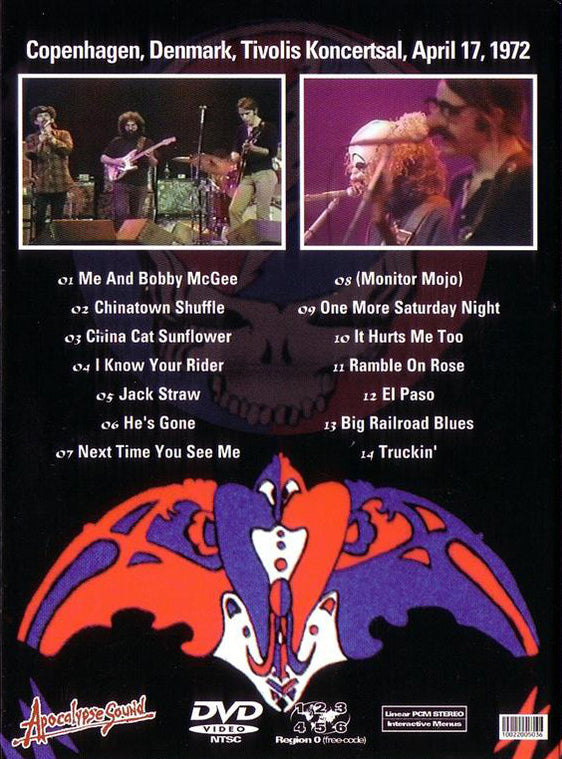 GRATEFUL DEAD DVD Tivolis Koncertsal (Digipack)