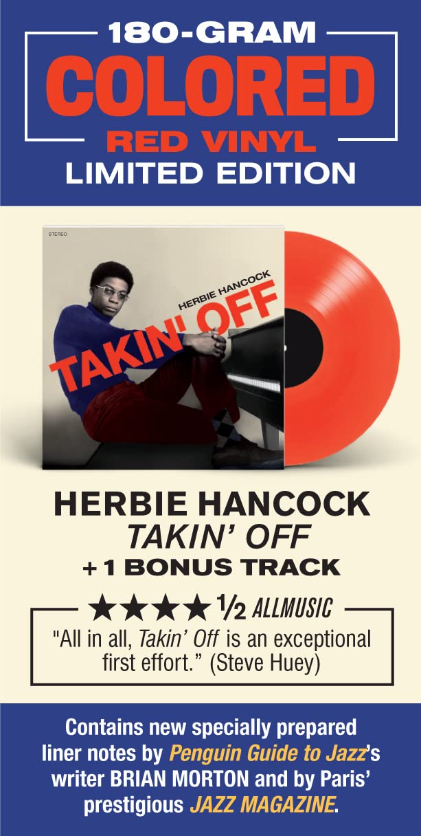 HERBIE HANCOCK LP Takin' Off (Red Coloured 180 Gram Heavyweight Vinyl)