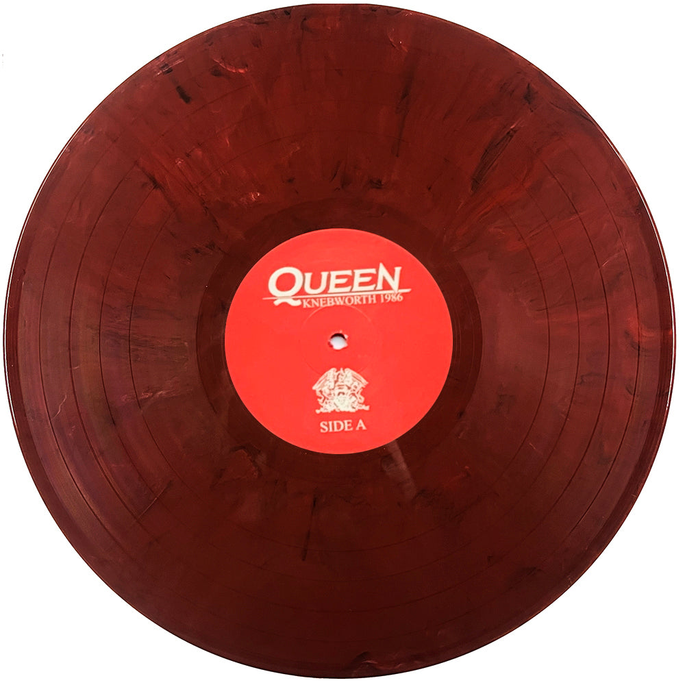 QUEEN LP Knebworth 1986 (Red Marbled Coloured Vinyl) 500 Numbered Copies