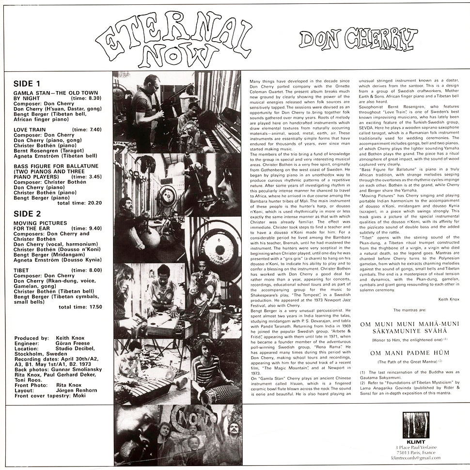 DON CHERRY LP Eternal Now (Pink Coloured Vinyl)