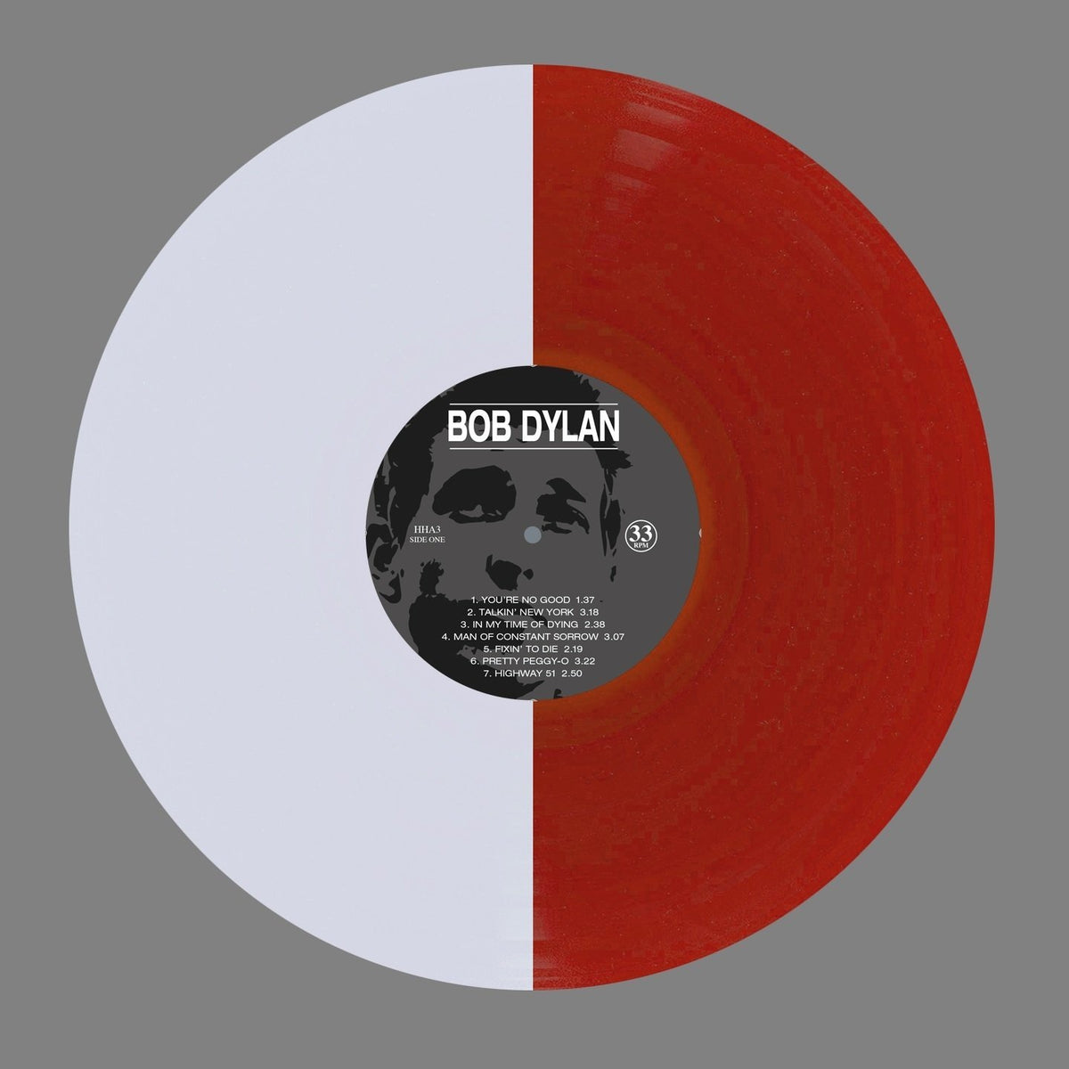 BOB DYLAN LP First Album (White Red Coloured Vinyl)