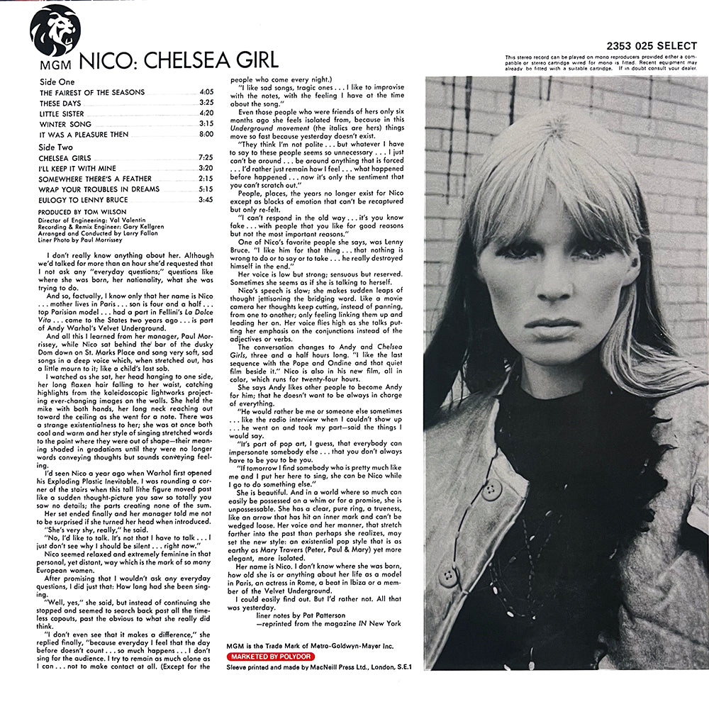 NICO LP Chelsea Girl