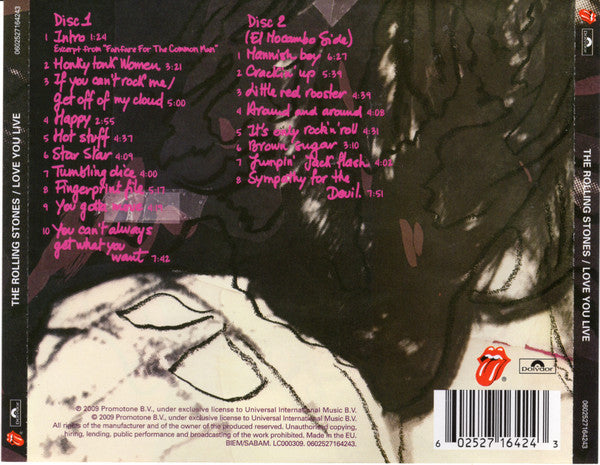 ROLLING STONES 2xCD Love You Live (Remastered)