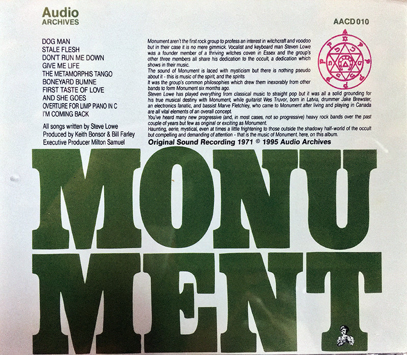 MONUMENT CD The First Monument