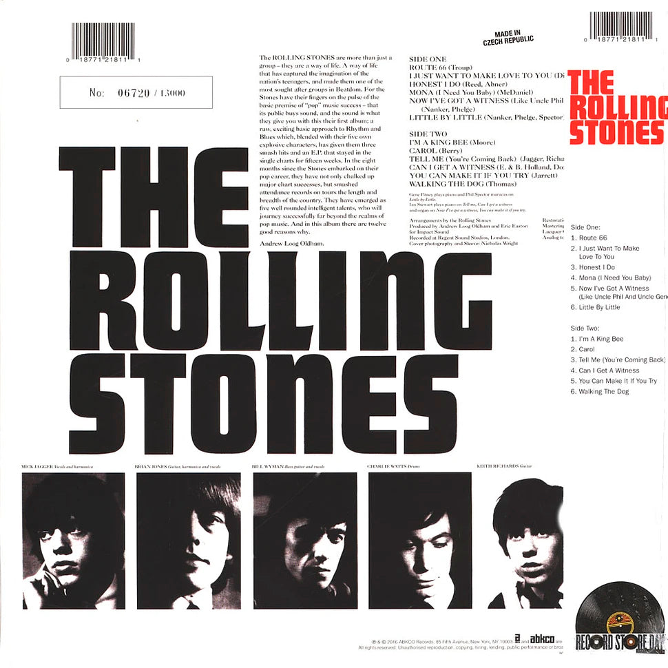 ROLLING STONES LP The Rolling Stones (Blue/Black Swirl Coloured Vinyl) RSD 2024