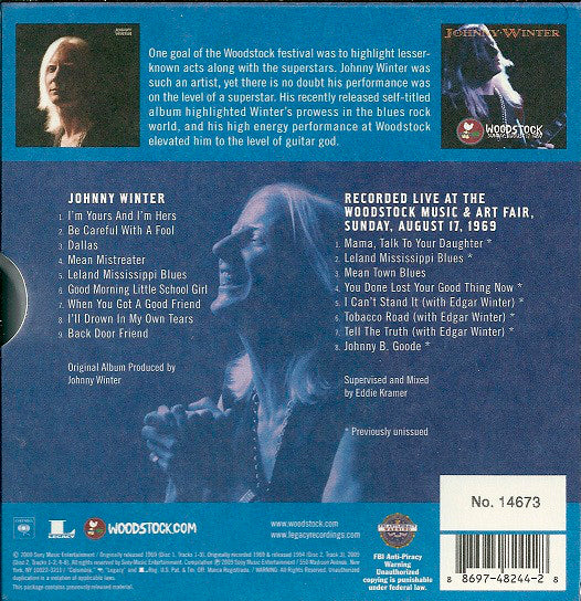 JOHNNY WINTER 2xCD The Woodstock Experience