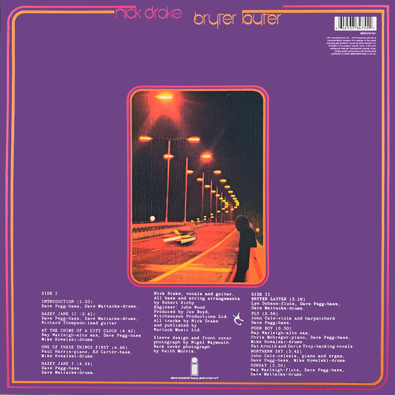 NICK DRAKE LP Bryter Layter