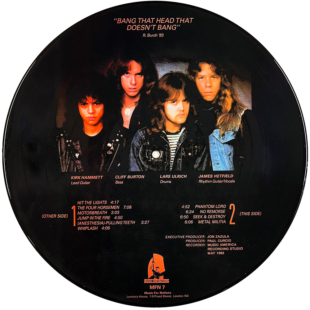 METALLICA LP Kill 'Em All (Picture Disc with Cover and Insert)