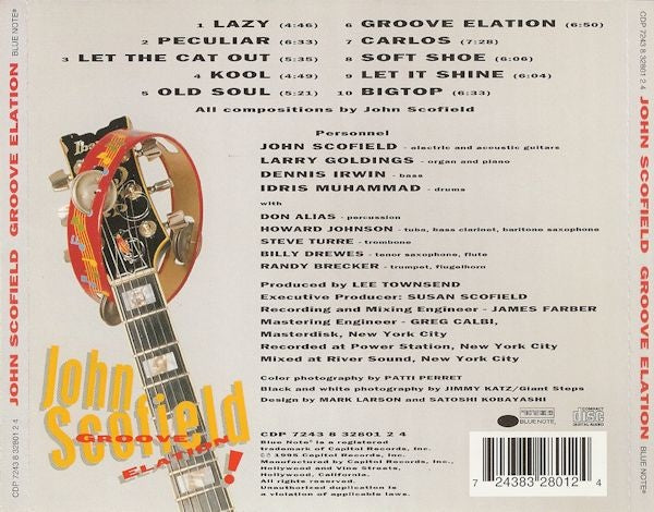 JOHN SCOFIELD CD Groove Elation