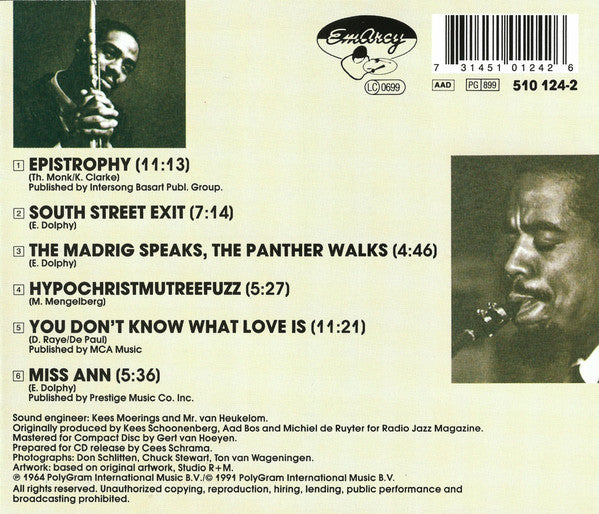 ERIC DOLPHY CD Last Date