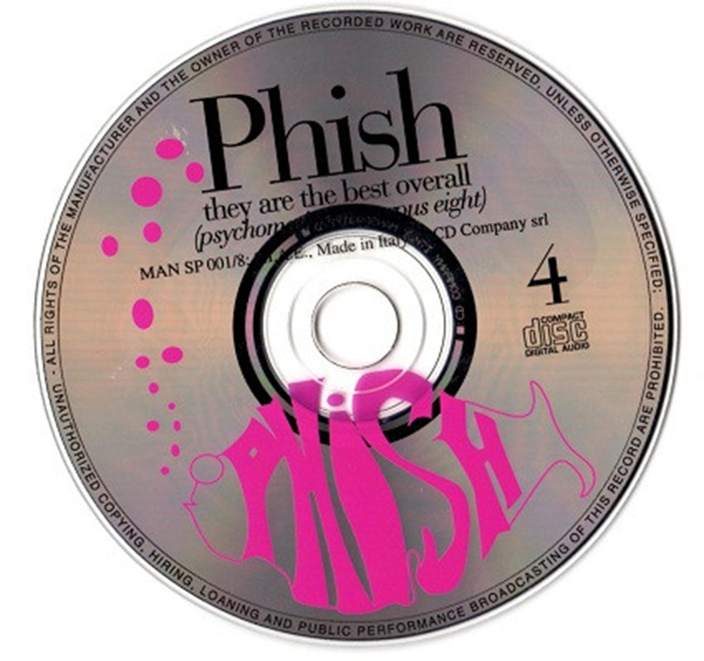 PHISH 2xCD They Are The Best Overall (Psychomotion In Corpus Eight) 3/4