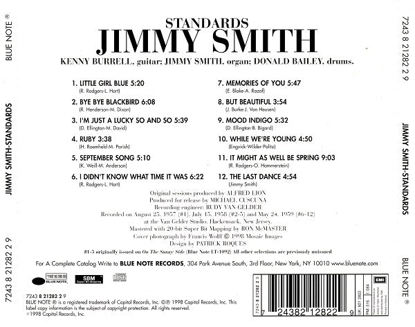 JIMMY SMITH CD Standards