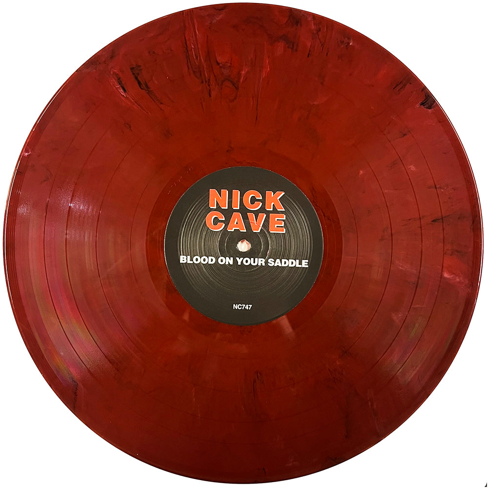 NICK CAVE LP Blood On Your Saddle (Red Marbled Coloured Vinyl) Rare Covers