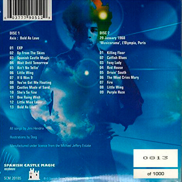 JIMI HENDRIX 2xCD Axis: Bolder Than Love (Limited Numbered Edition)