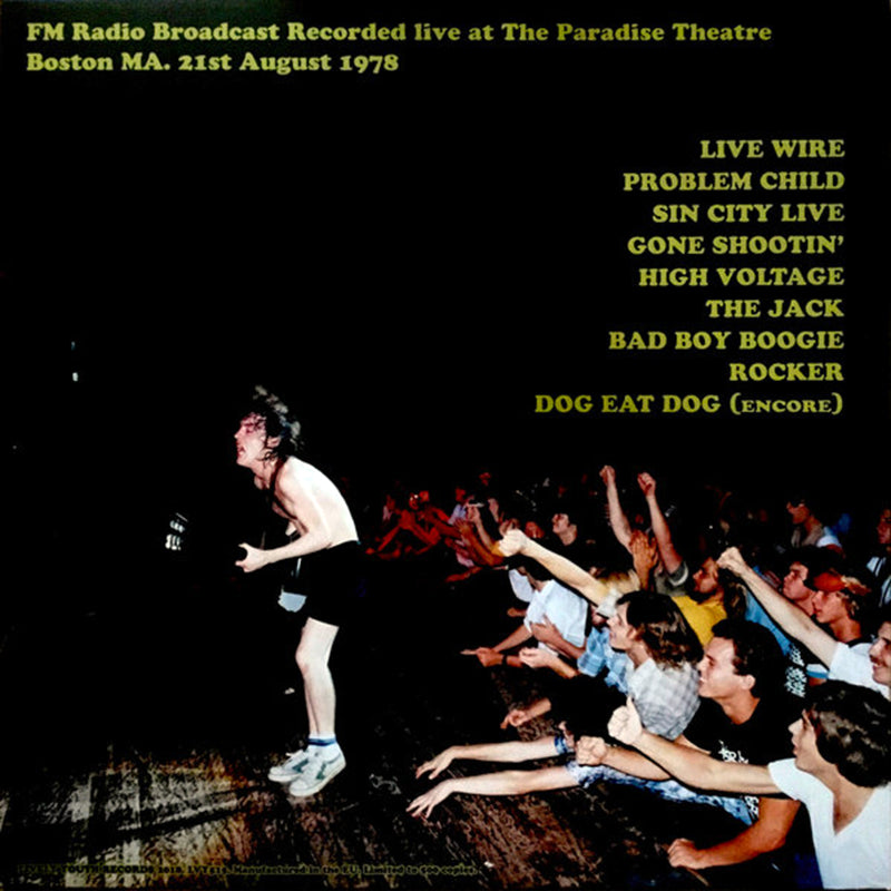 AC/DC LP Boston Babies Play Live!
