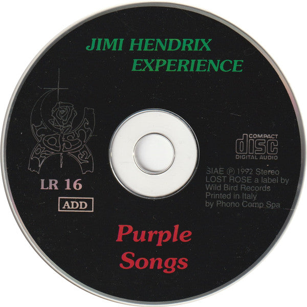 JIMI HENDRIX CD Purple Songs