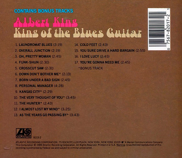 ALBERT KING CD King Of The Blues Guitar