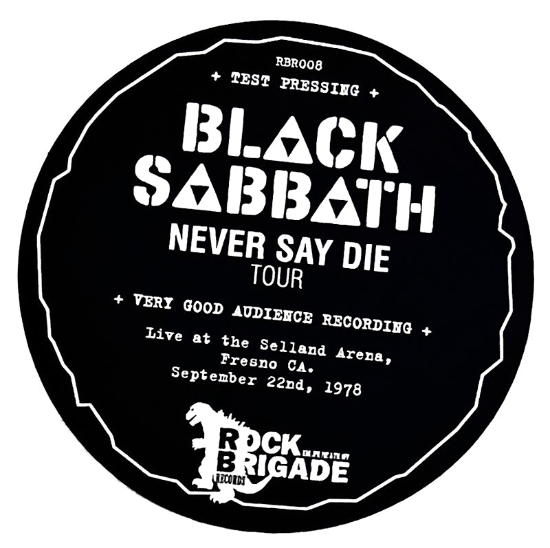 BLACK SABBATH 2xLP Never Say Die Tour (TEST PRESSING)