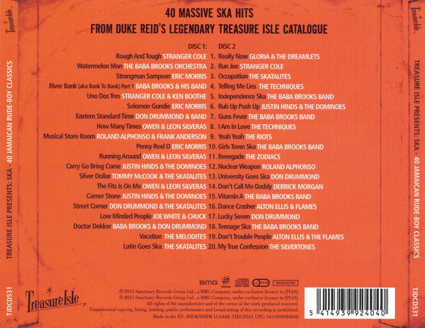 VARIOS 2xCD Ska (40 Jamaican Rude-Boy Classics)