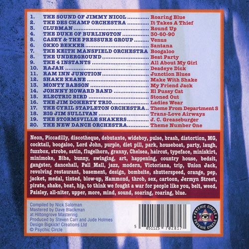 VARIOUS CD Roaring Blue - 20 Groovy Instrumentals From The '60s & '70s