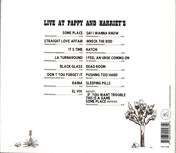 NICK WATERHOUSE CD Live At Pappy & Harriet's: In Person From The High Desert