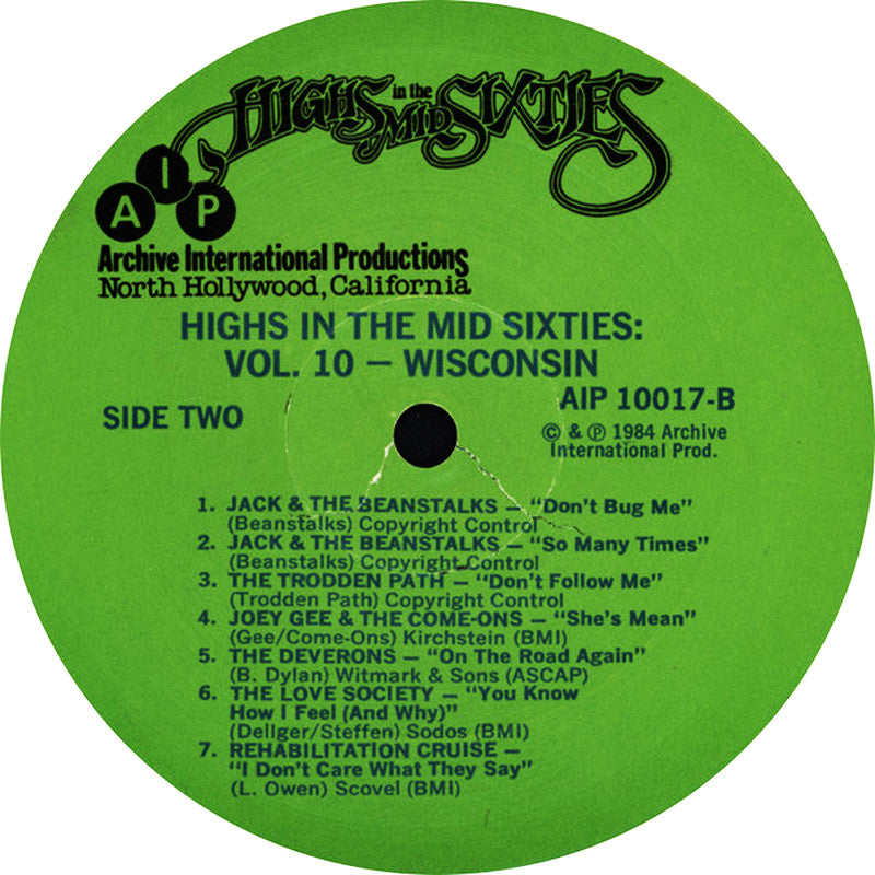VARIOS LP Highs In The Mid Sixties Volume 10: Wisconsin