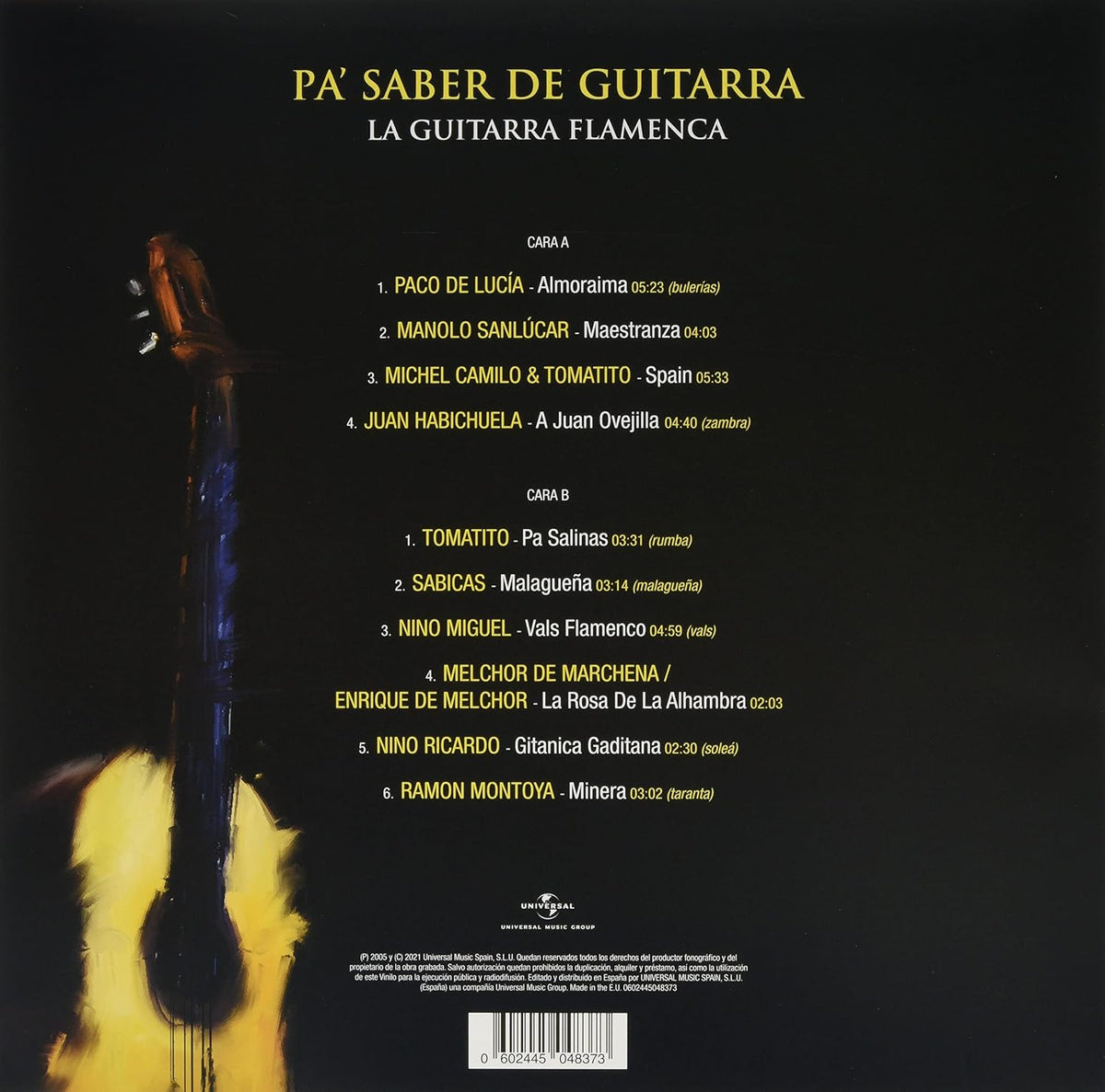 VARIOS LP Pa' Saber De Guitarra (La Guitarra Flamenca)