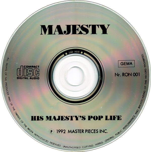 PRINCE CD His Majesty's Pop Life - The Ultimate Remixes