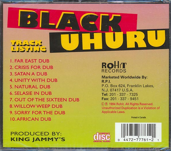 Black Uhuru - Love Dub - CD