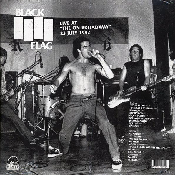 Black Flag - Live At The On Broadway 23 July 1982 - LP