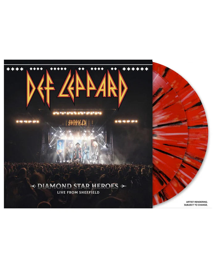 Def Leppard 2xLP Vinilo Rojo y Negro "Diamond Star Heroes Live From Sheffield" - NUEVO / NEW - DISPONIBLE EN 5-7 DÍAS / AVAILABLE IN 5-7 DAYS