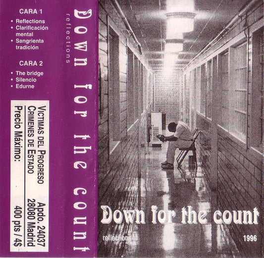 Down For The Count – Reflections - Cassette - 1996 - Víctimas Del Progreso - Crímenes De Estado