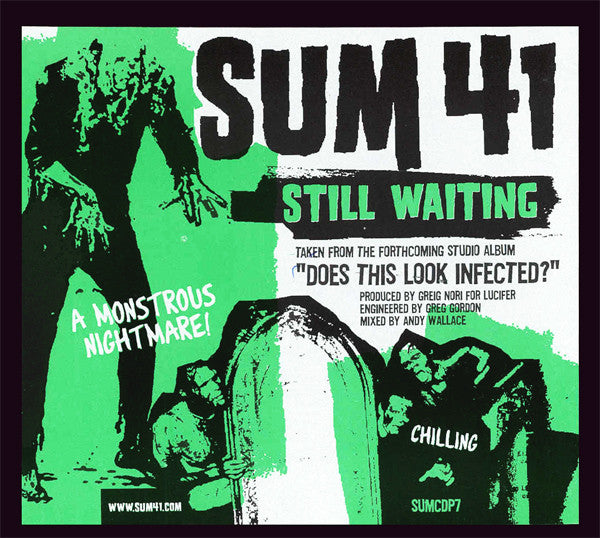 Sum 41 – Still Waiting - CD, Single, Promo - 2002 - Island Records – SUMCDP7 - Muy Buen Estado / Very Good Condition (M / VG+)