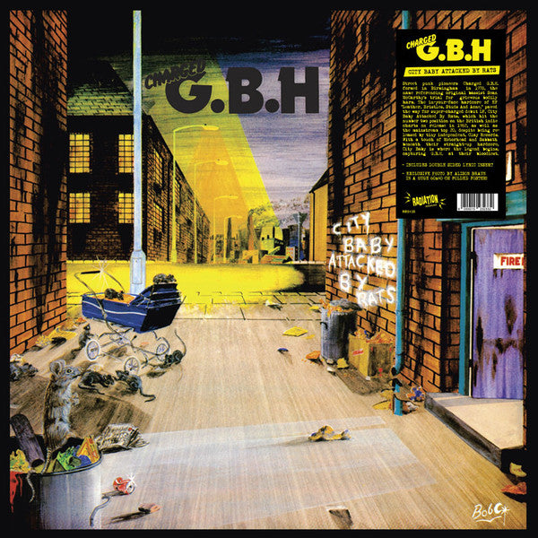 Charged G.B.H - City Baby Attacked By Rats (LP, Album, Ltd, RE)