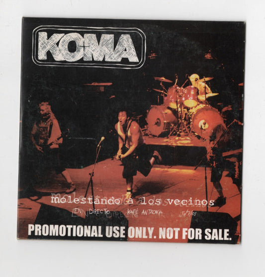 Koma – Molestando a los vecinos (sampler) - CD, Promo, Sampler, Cardboard Sleeve - 2001 - Locomotive Music – LM-078 - CD Muy Buen Estado (VG+) / Portada Muy Buen Estado (VG+)