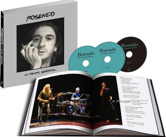 Rosendo ‎– Mi Tiempo, Señorías - 2xCD + DVD + Libro de 278 Páginas + Letras + Fotos Inéditas