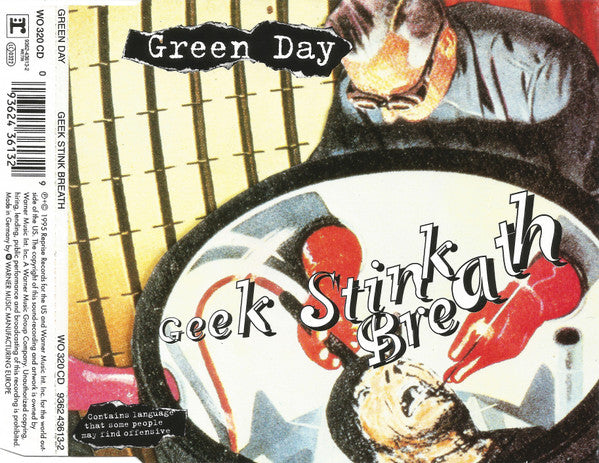 Green Day – Geek Stink Breath - CD, Single, Red Disc - 1995 - Nuevo sin usar pero no precintado / New unplayed but not sealed.