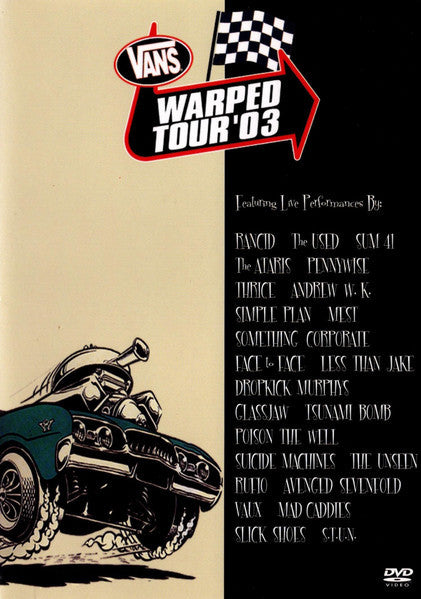 Vans Warped Tour '03 - DVD - 2004 - Kung Fu Records – KFR2261DVD - DVD Muy Buen Estado (VG+) / Portada Como Nueva (M-)