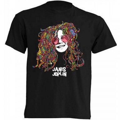 Janis Joplin - Camiseta / T-Shirt / Tallas – Sizes: S/M/L/XL/XXL