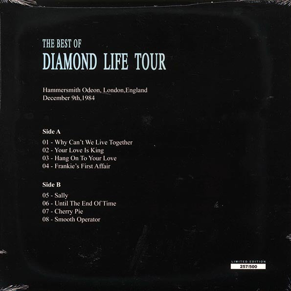 Sade - Live In London: The Best Of Diamond Life Tour - LP - Limited Edition of 500 Copies