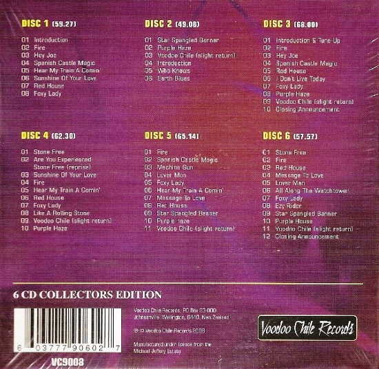 Jimi Hendrix – Rockin' The USA Vol. 2 - 6xCD Box Set - 2008 - Voodoo Chile Records – VC9008