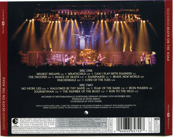 Iron Maiden – Death On The Road - 2xCD - CDs Muy Buen Estado / Portada Como Nueva (VG+/M-)