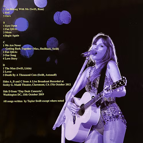 TAYLOR SWIFT 2xLP Telling Tales - The Lost Broadcasts (Silver Coloured Vinyls)