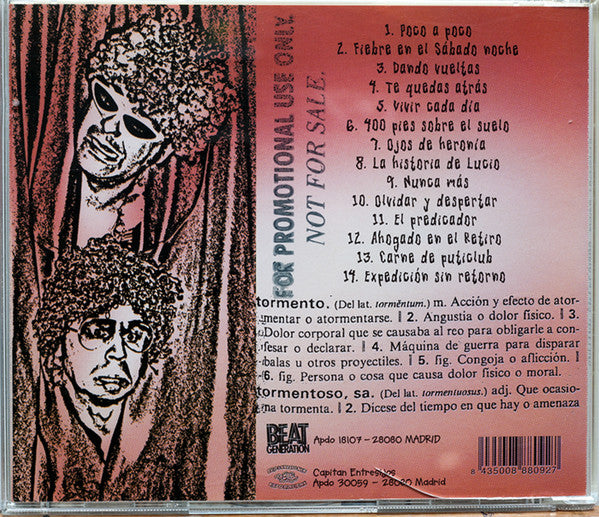 Capitán Entresijos – Dando Tormento - CD - 2001 - Beat Generation – BEAT 006