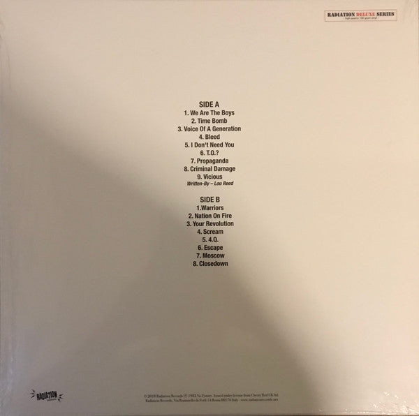 Blitz – Voice Of A Generation - LP - 2018 - Radiation Reissues – RAD8013 - NUEVO / PRECINTADO - NEW / SEALED.