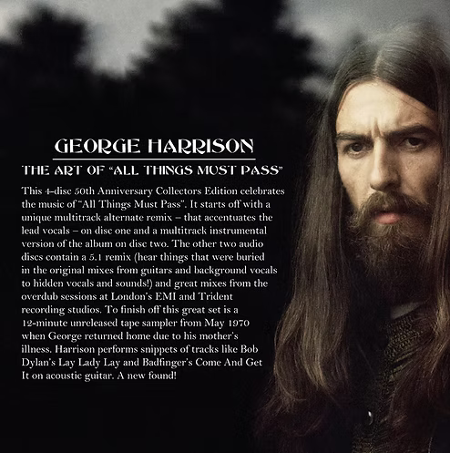 GEORGE HARRISON BOX SET 4xCD The Art Of "All Things Must Pass" 50th Anniversary