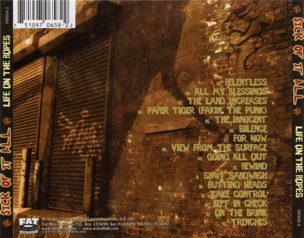 Sick Of It All – Life On The Ropes - CD - Como Nuevo / Like New (M- / M-)